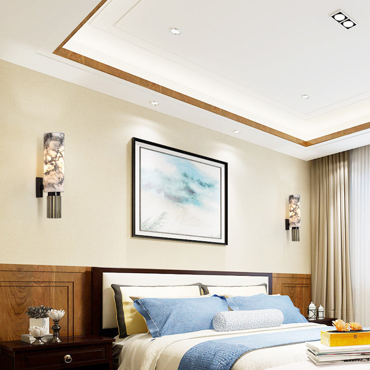 Marble Strip Copper Iron Wall Lamp