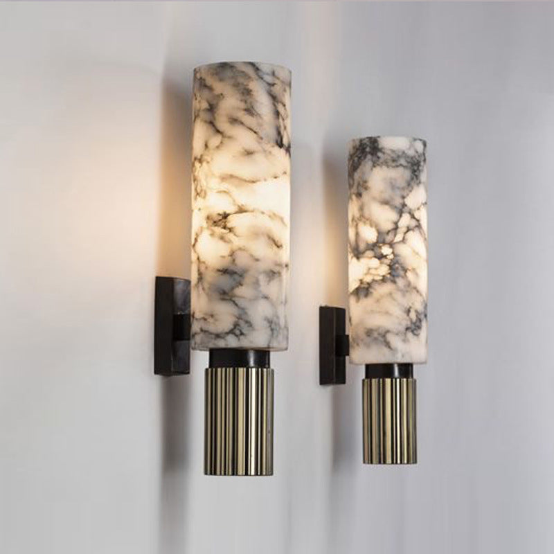 Marble Strip Copper Iron Wall Lamp