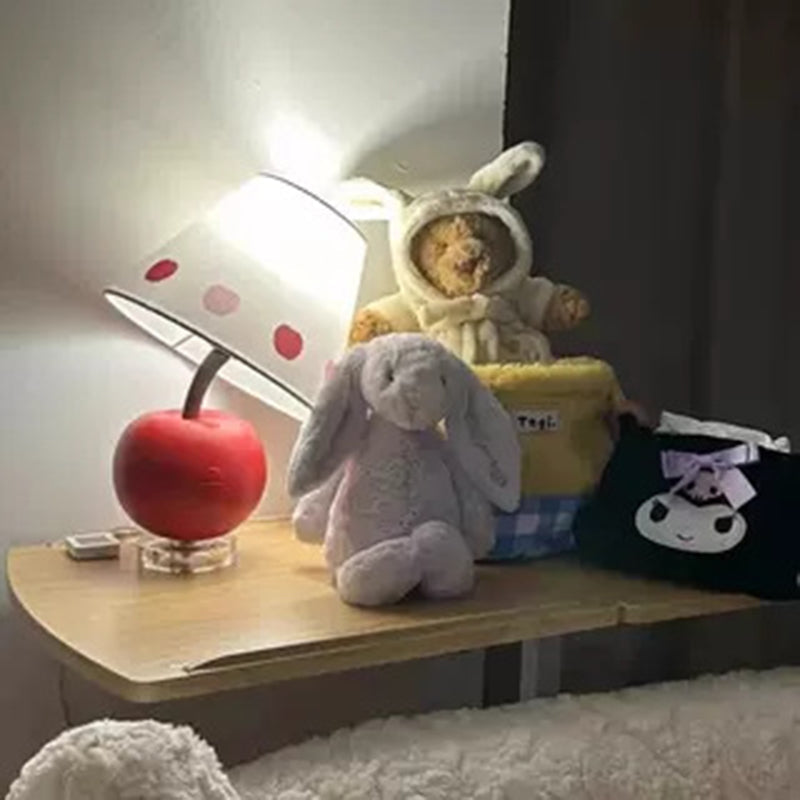 Tilted Resin Apple Fabric Table Lamp