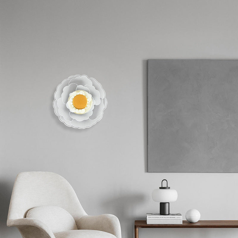 Lotus Flower Iron Acrylic Wall Lamp
