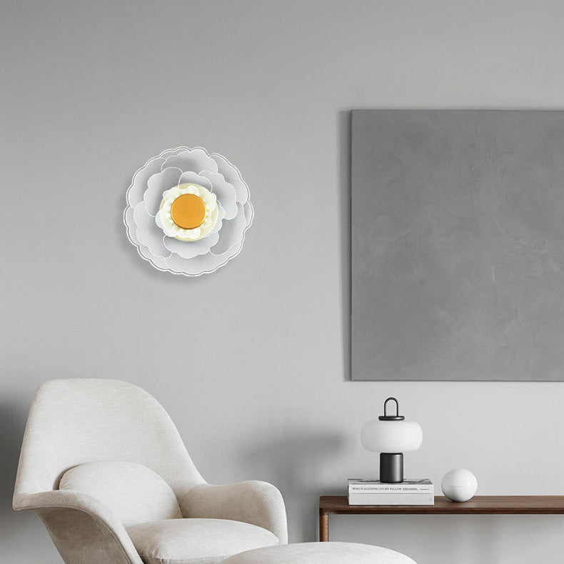 Lotus Flower Iron Acrylic Wall Lamp