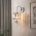 Round Crystal Stainless Steel Wall Lamp