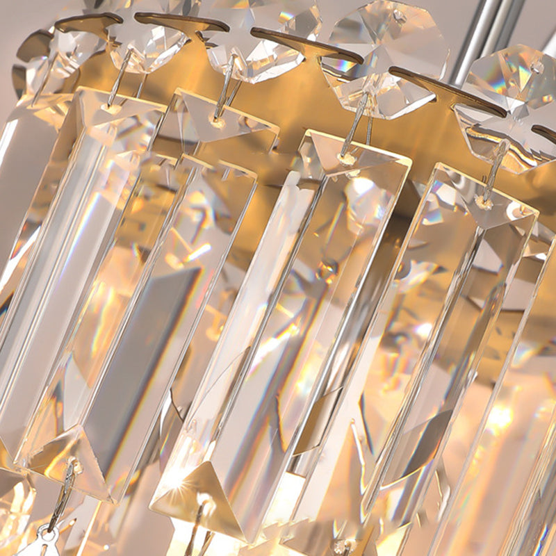 Round Crystal Stainless Steel Wall Lamp