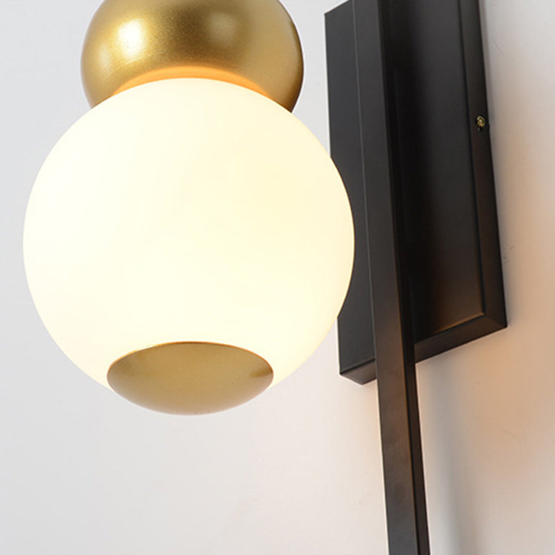 Iron Glass Gourd Dining Wall Lamp