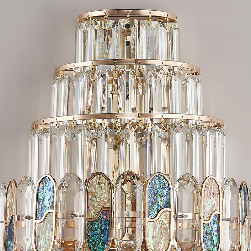 Hardware Crystal Disc Living 5-Light Wall Lamp