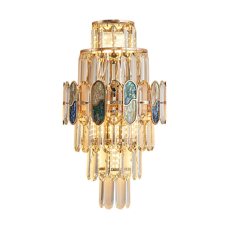 Hardware Crystal Disc Living 5-Light Wall Lamp