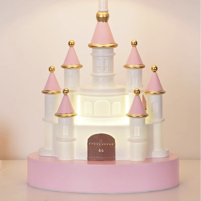 Fabric Pink Dream Castle Table Lamp