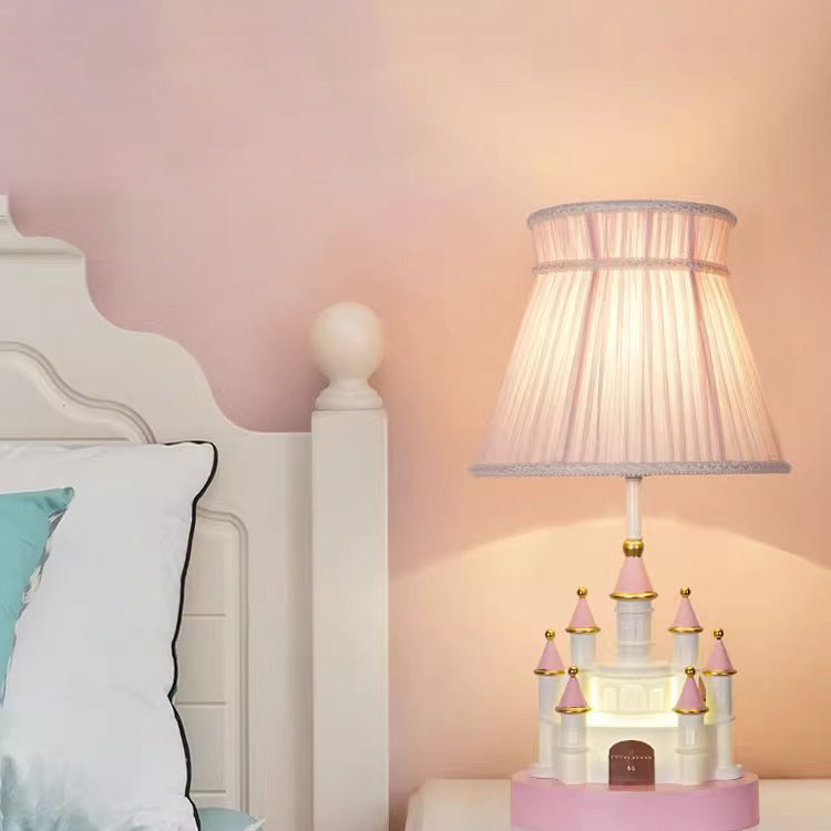 Fabric Pink Dream Castle Table Lamp