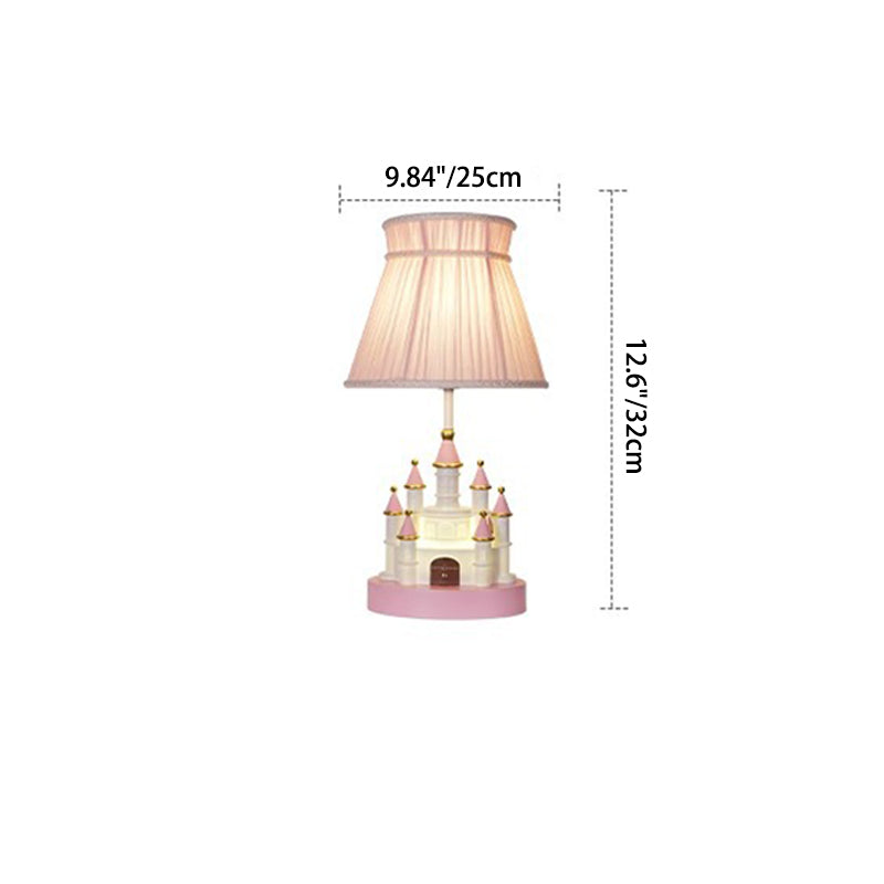 Fabric Pink Dream Castle Table Lamp