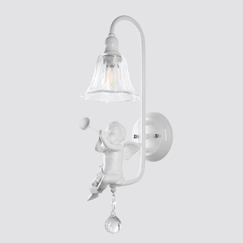 Angel Trumpet Resin Crystal Wall Lamp