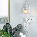 Angel Trumpet Resin Crystal Wall Lamp