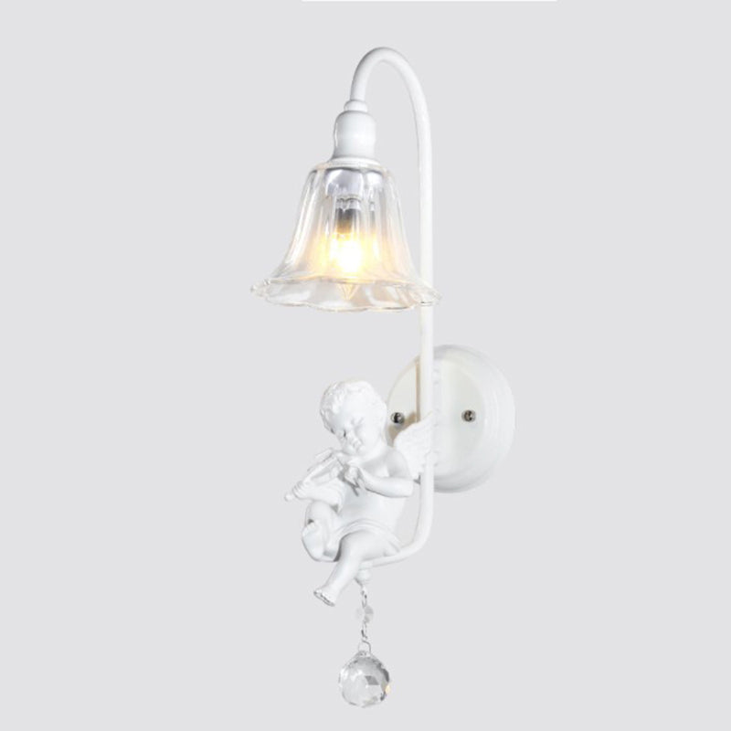 Angel Trumpet Resin Crystal Wall Lamp