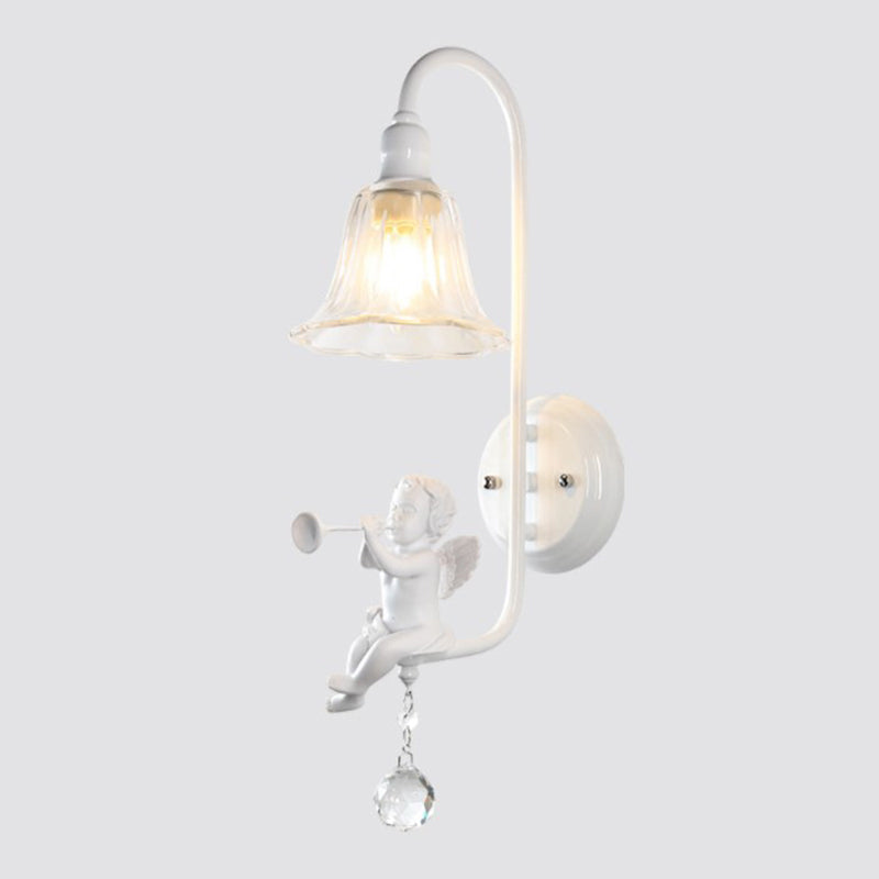Angel Trumpet Resin Crystal Wall Lamp