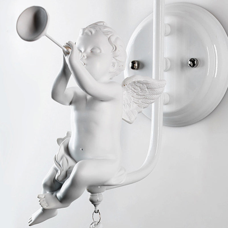 Angel Trumpet Resin Crystal Wall Lamp