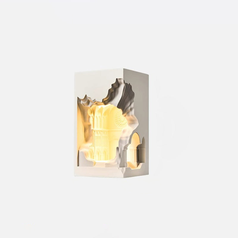 Plaster Castle Palace Embedded Wall Lamp