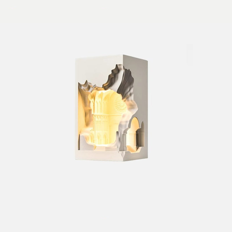 Plaster Castle Palace Embedded Wall Lamp