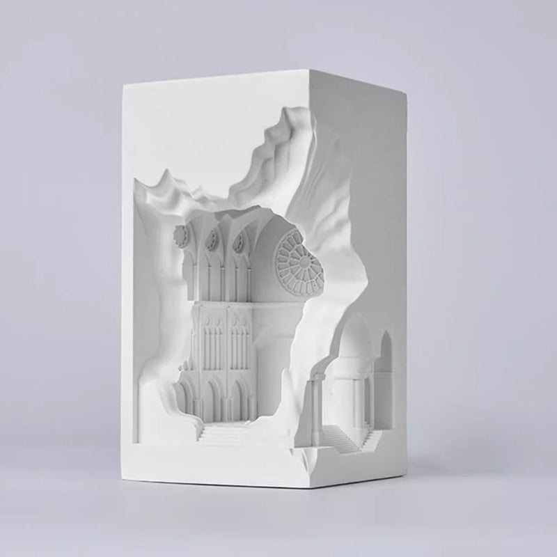 Plaster Castle Palace Embedded Wall Lamp
