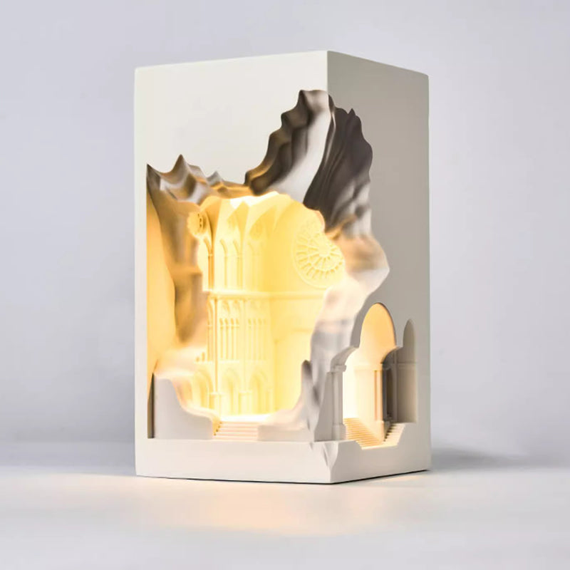 Plaster Castle Palace Embedded Wall Lamp