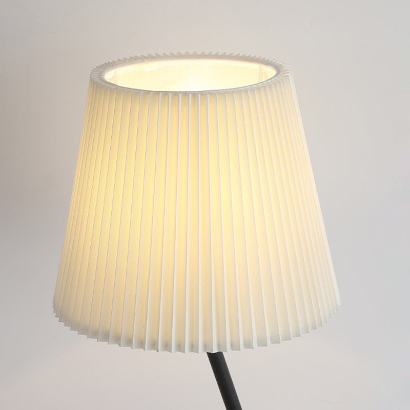 Pleated Fabric Hardware Tube Table Lamp