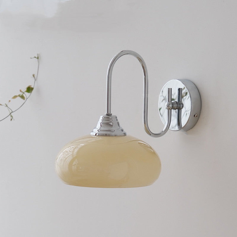 Glass Round Iron Dining Wall Lamp