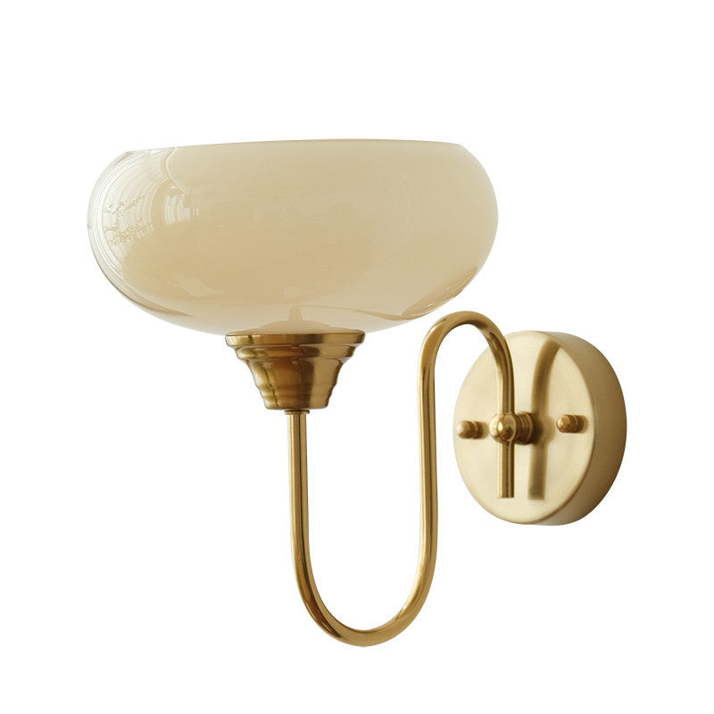 Glass Round Iron Dining Wall Lamp