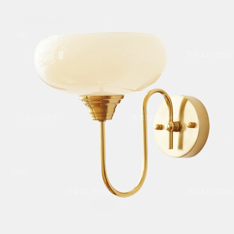 Glass Round Iron Dining Wall Lamp