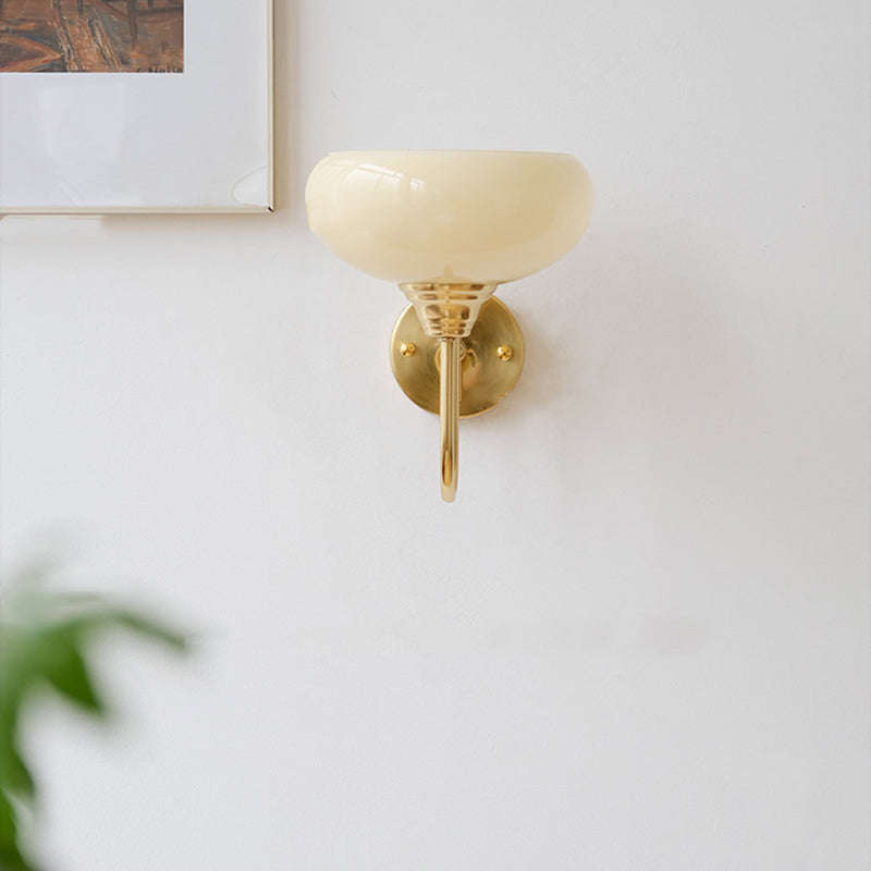 Glass Round Iron Dining Wall Lamp