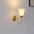 Vertical Grain Ceramic Iron Wall Lamp