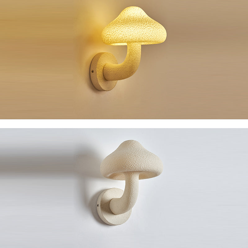 Resin Mushroom Hardware Living Wall Lamp