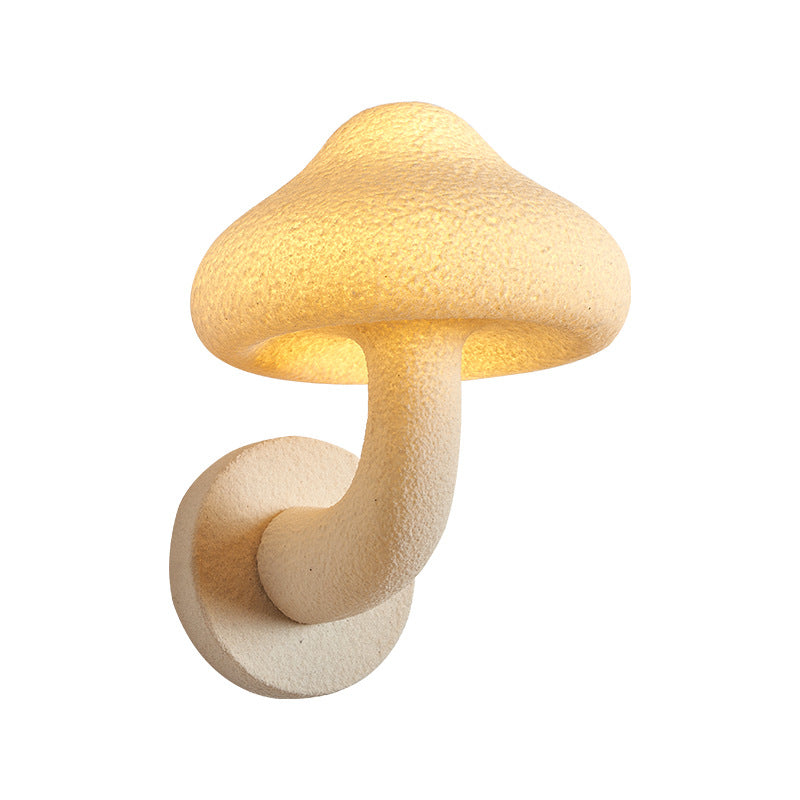 Resin Mushroom Hardware Living Wall Lamp