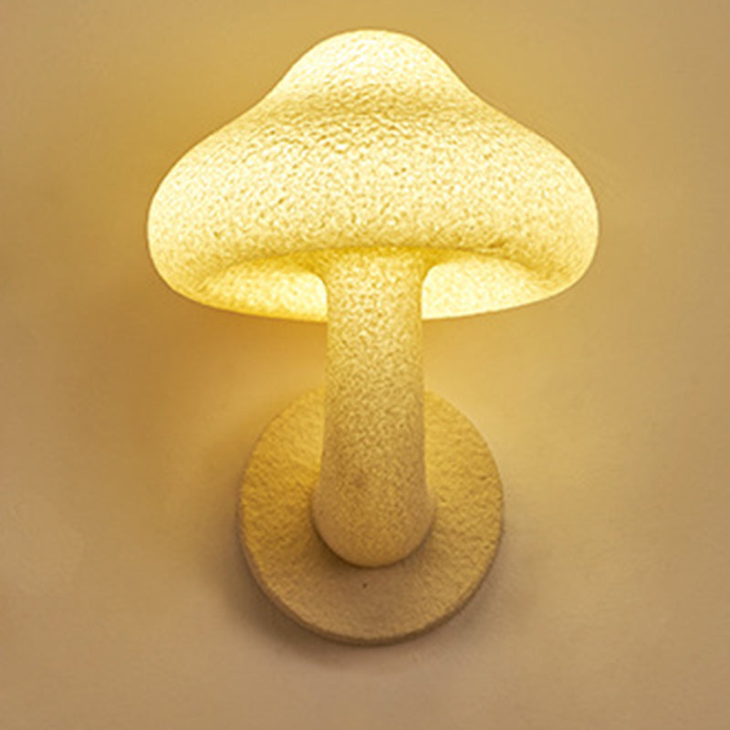 Resin Mushroom Hardware Living Wall Lamp