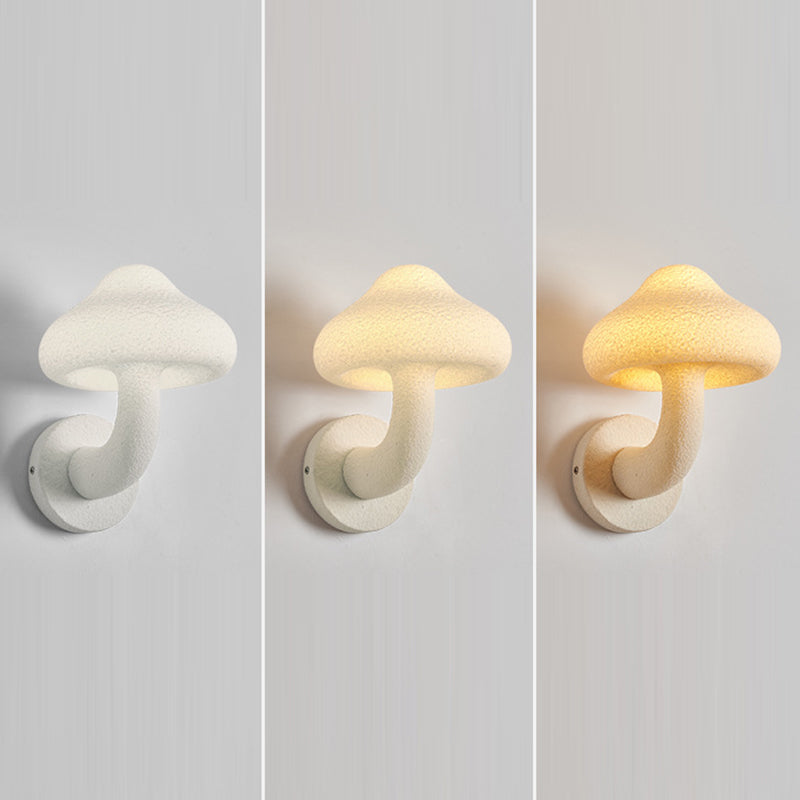 Resin Mushroom Hardware Living Wall Lamp