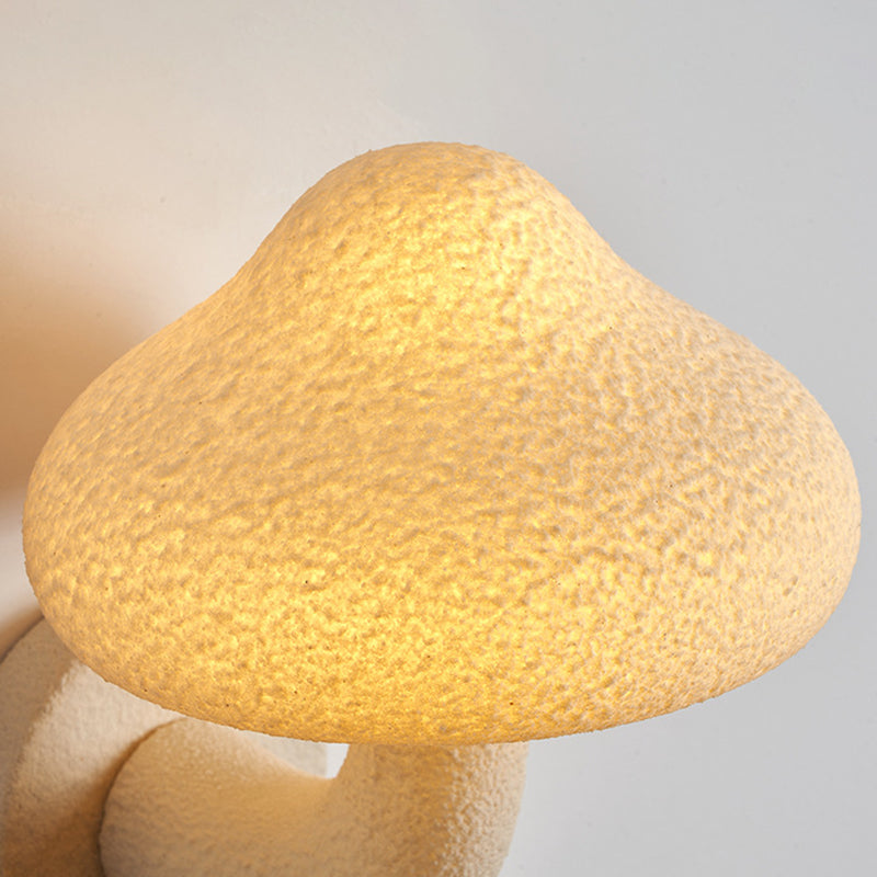 Resin Mushroom Hardware Living Wall Lamp