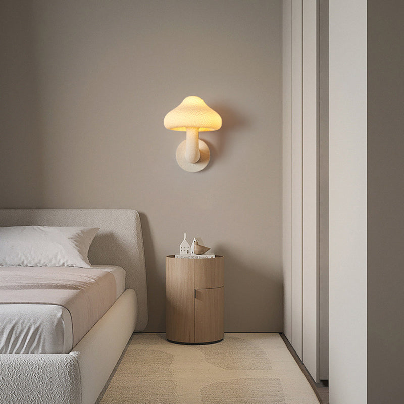 Resin Mushroom Hardware Living Wall Lamp