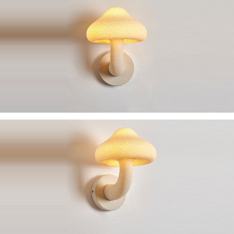 Resin Mushroom Hardware Living Wall Lamp