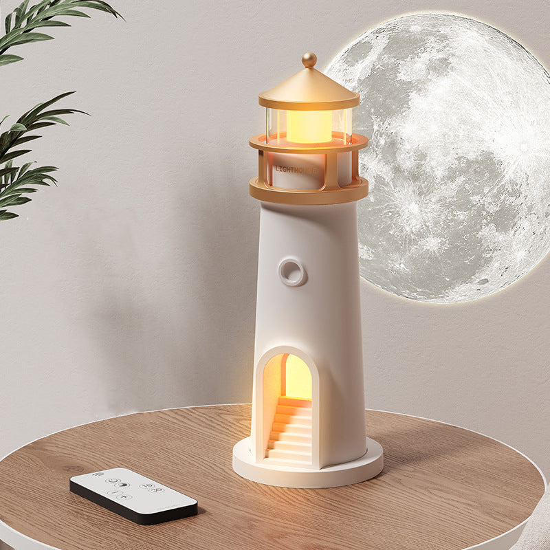 ABS Moonlight Lighthouse Projector Table Lamp