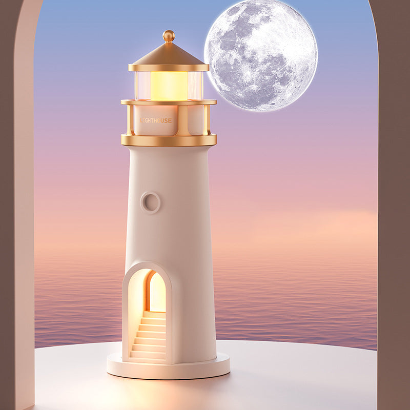 ABS Moonlight Lighthouse Projector Table Lamp
