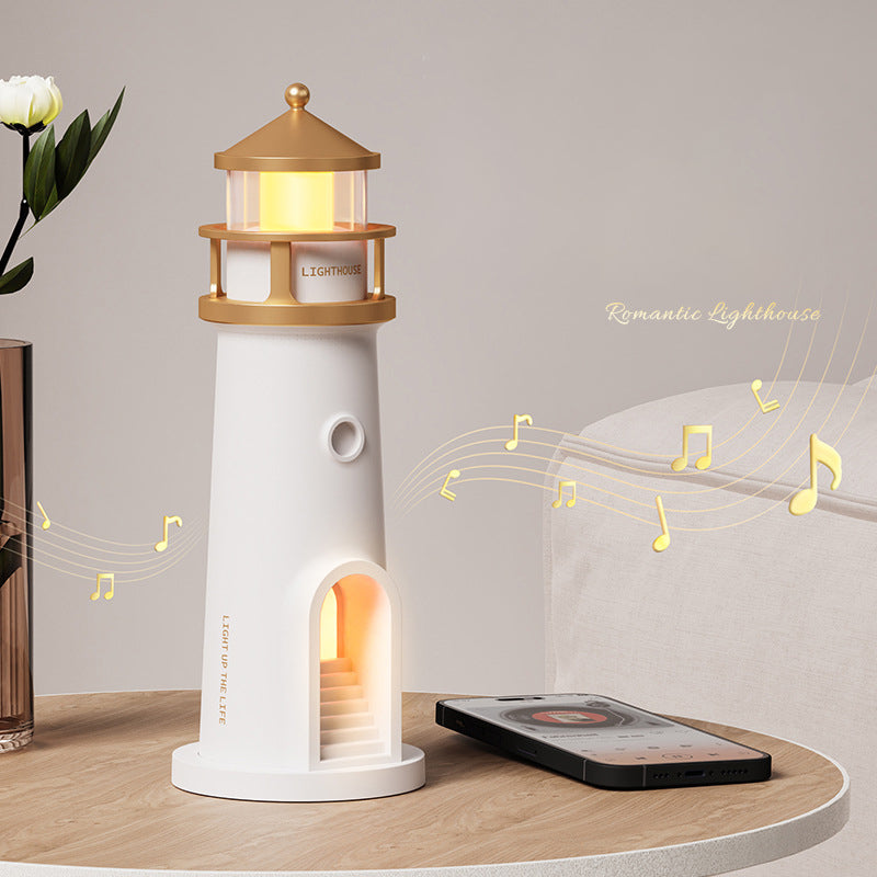 ABS Moonlight Lighthouse Projector Table Lamp