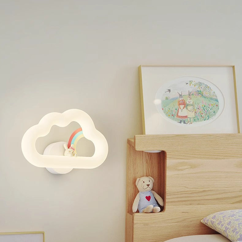 Rainbow Rabbit Iron PE Wall Lamp