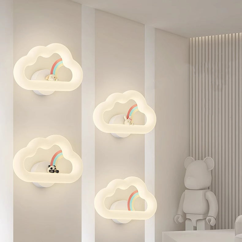 Rainbow Rabbit Iron PE Wall Lamp