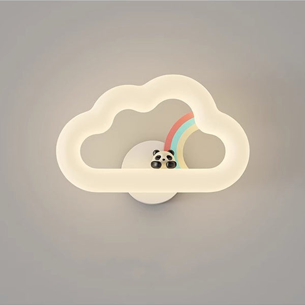 Rainbow Rabbit Iron PE Wall Lamp