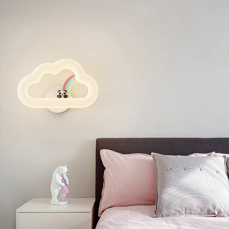 Rainbow Rabbit Iron PE Wall Lamp