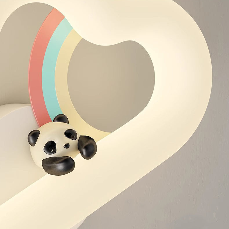 Rainbow Rabbit Iron PE Wall Lamp