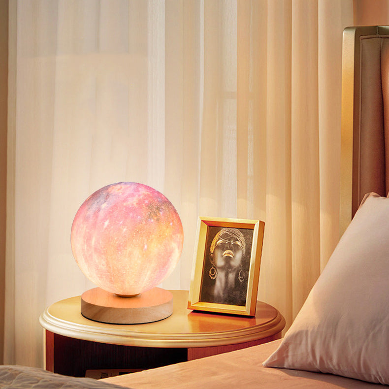 Starry Sky Moon PLA Table Lamp