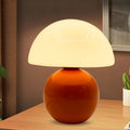 Glass Ceramic Mushroom Study Table Lamp