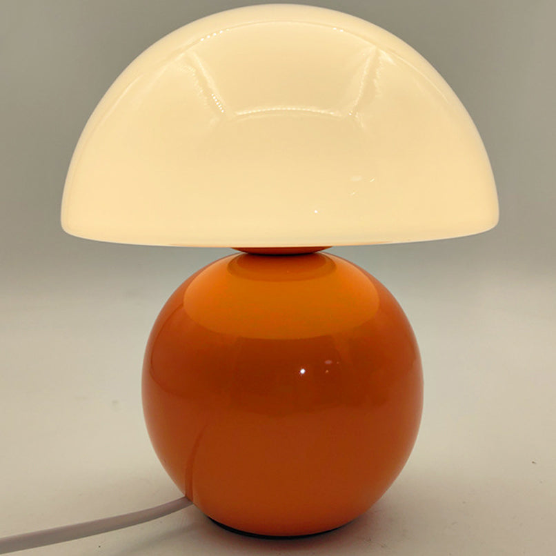 Glass Ceramic Mushroom Study Table Lamp