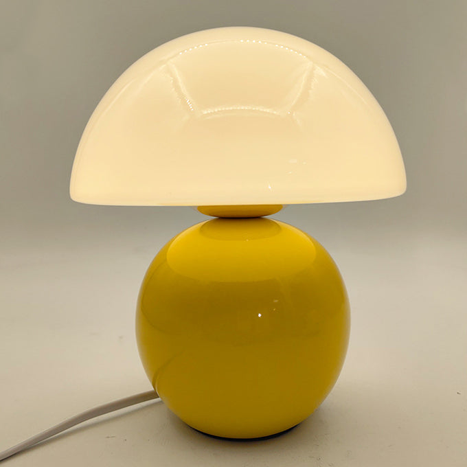 Glass Ceramic Mushroom Study Table Lamp
