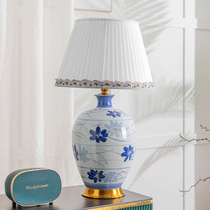 Blue White Porcelain Ceramic Table Lamp