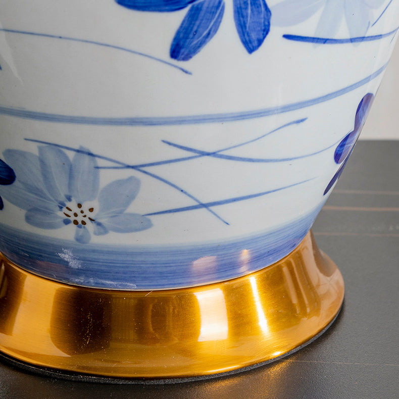 Blue White Porcelain Ceramic Table Lamp