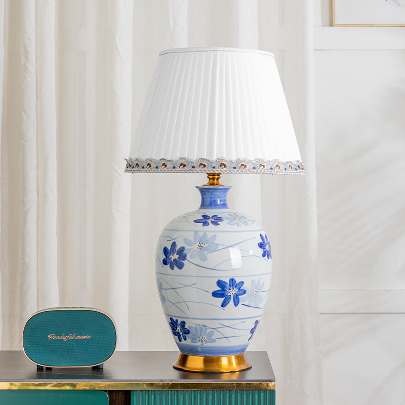Blue White Porcelain Ceramic Table Lamp